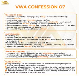 VWA CONFESSION – CÂU CHUYỆN TÀI CHÍNH 07